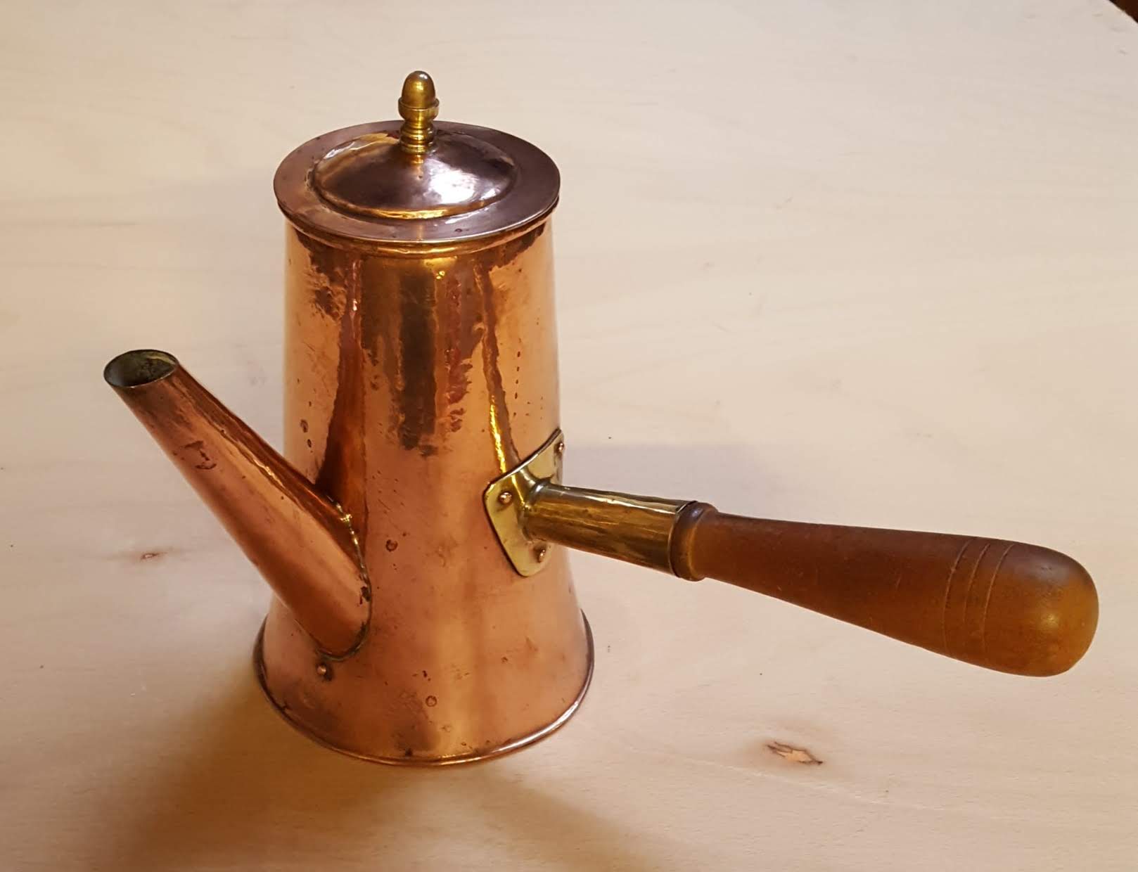 Copper coffee pot